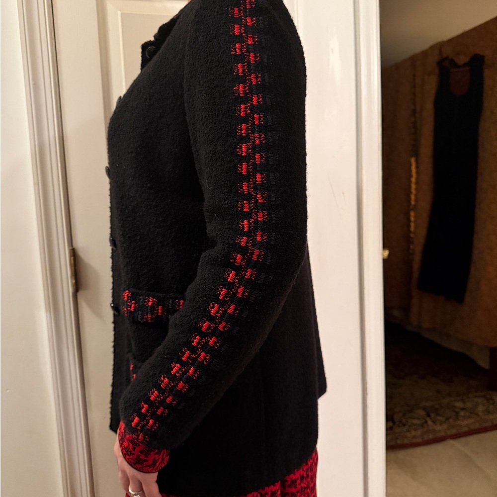 Silk Long Sleeve Skirt, Top & Sweater Lihli New York Vintage Outfit - Picture 4 of 12